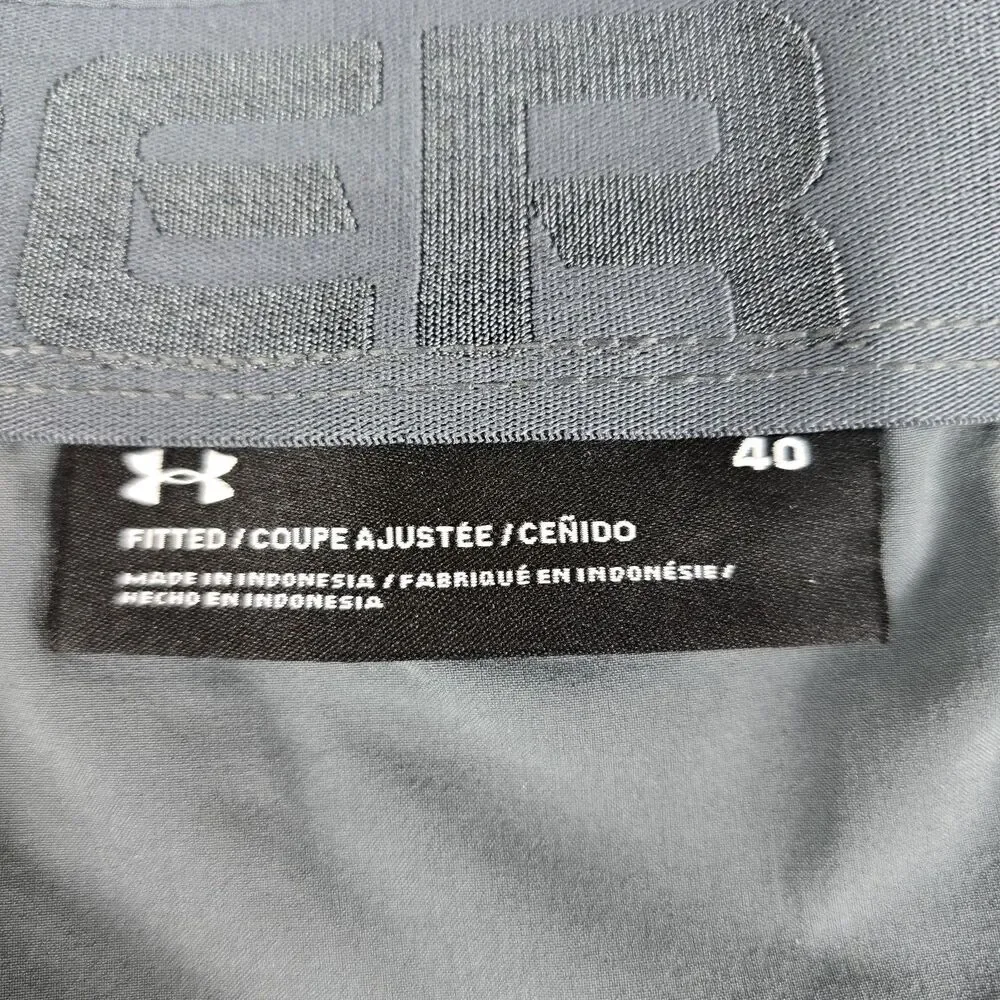 Under Armour Storm Cargo Pants Men 40x31 Gray Zip Pocket Hiking Active